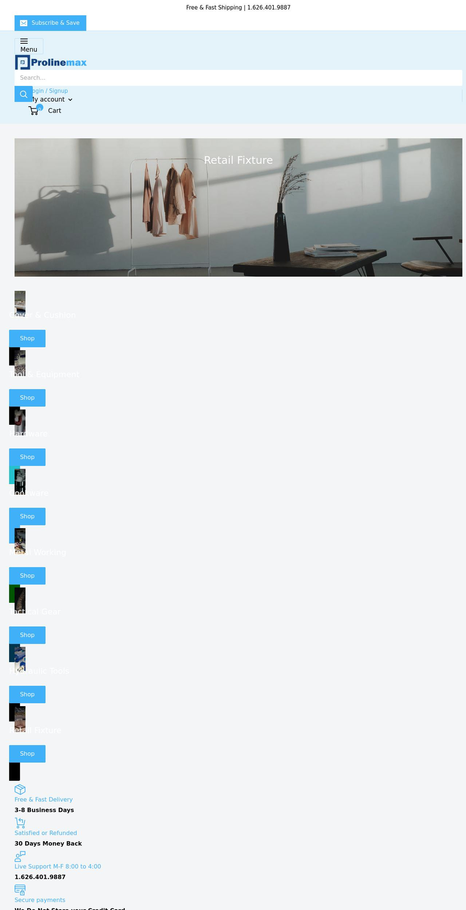 prolinemax.com shopify website screenshot