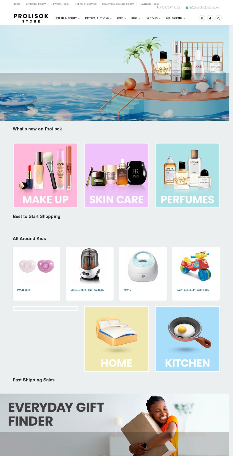 prolisok-store.com shopify website screenshot