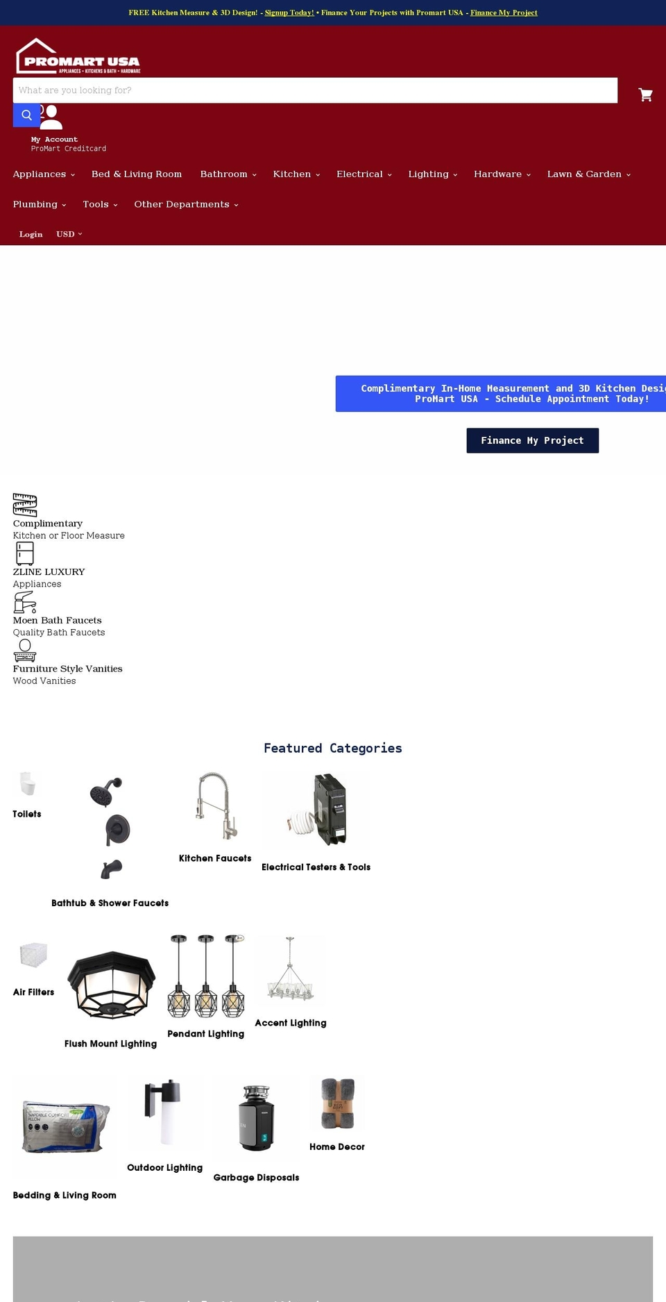 promartusa.com shopify website screenshot