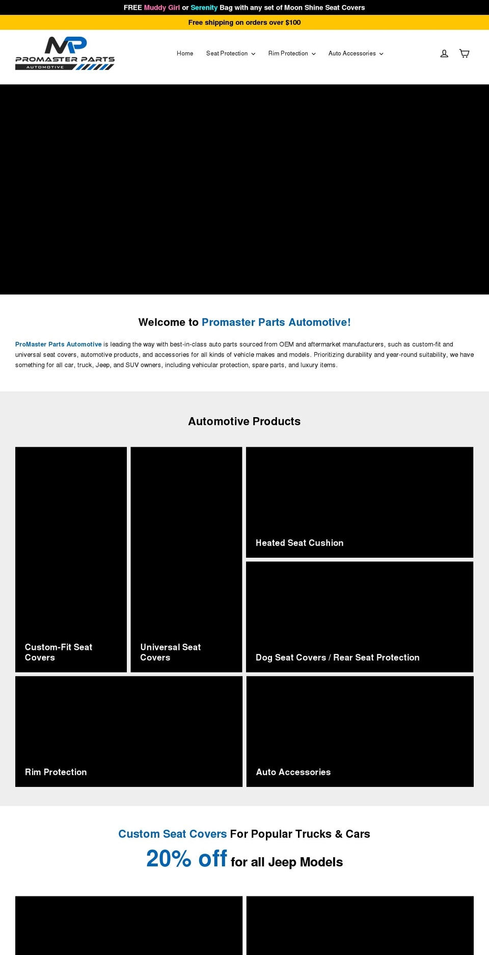 promasterparts.com — Shopify storefront screenshot