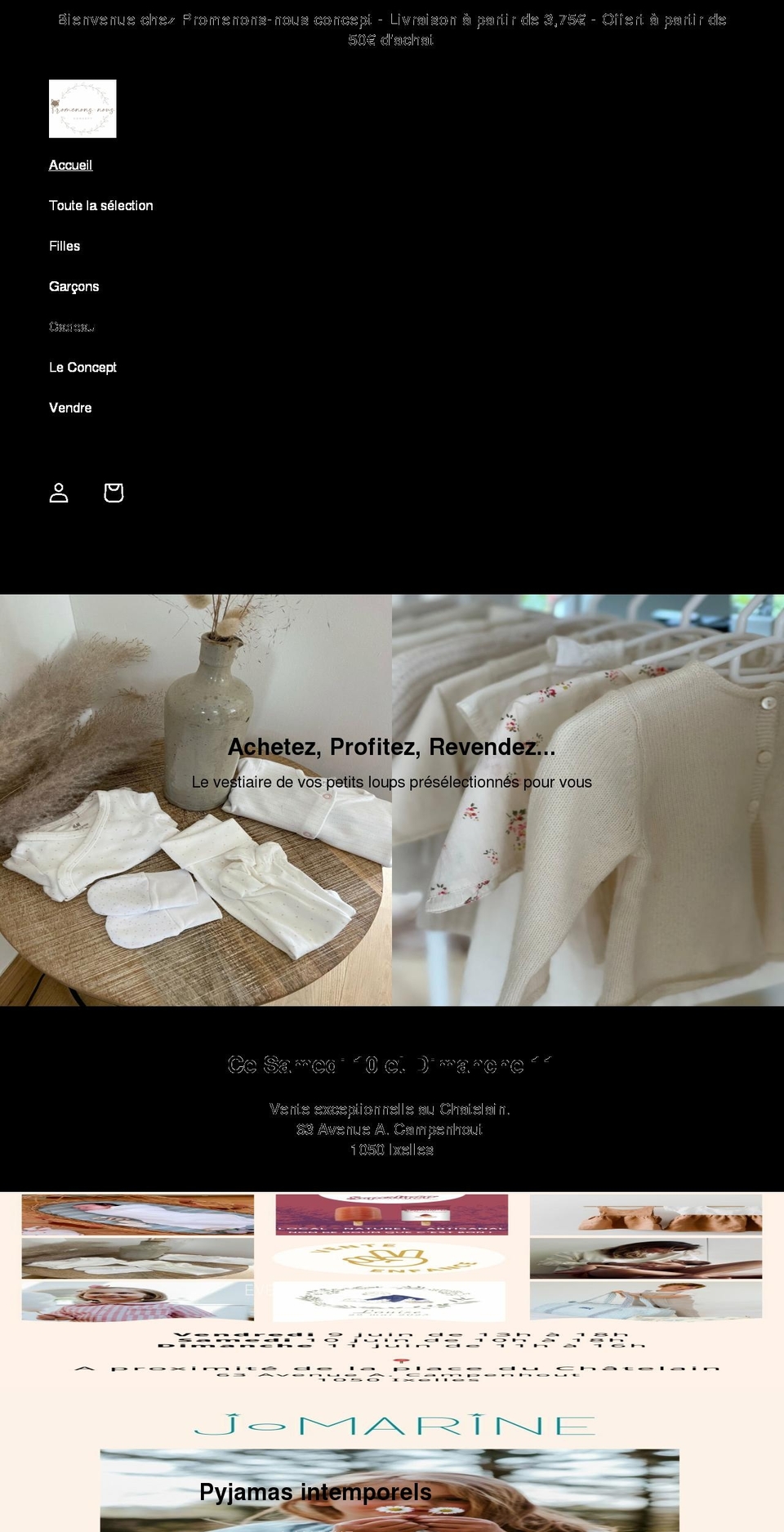 promenonsnous.com shopify website screenshot