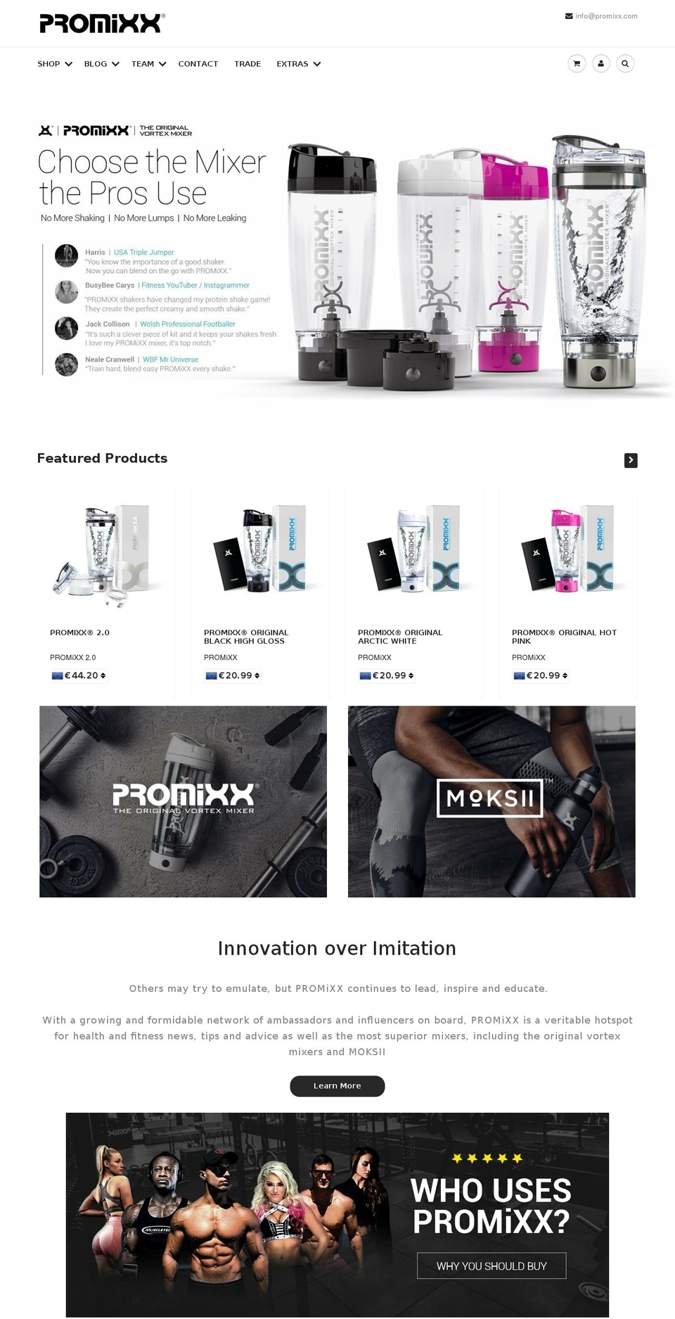 promixx.co.uk shopify website screenshot