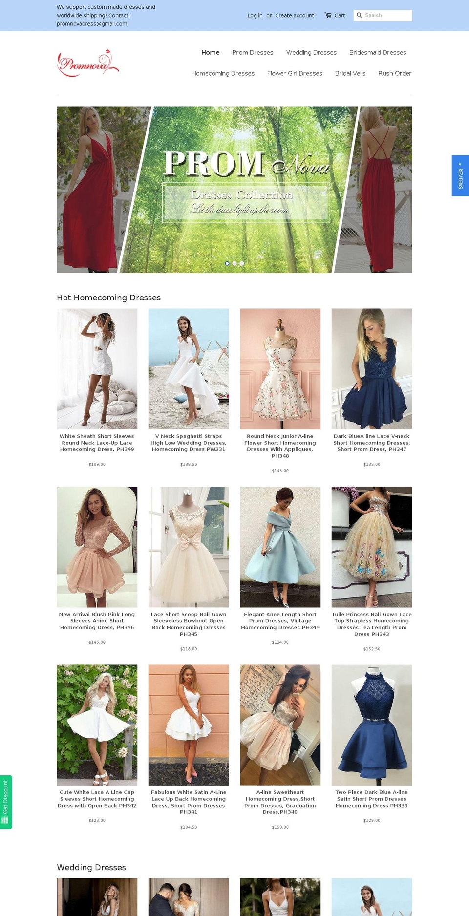 promnova.com — Shopify storefront screenshot