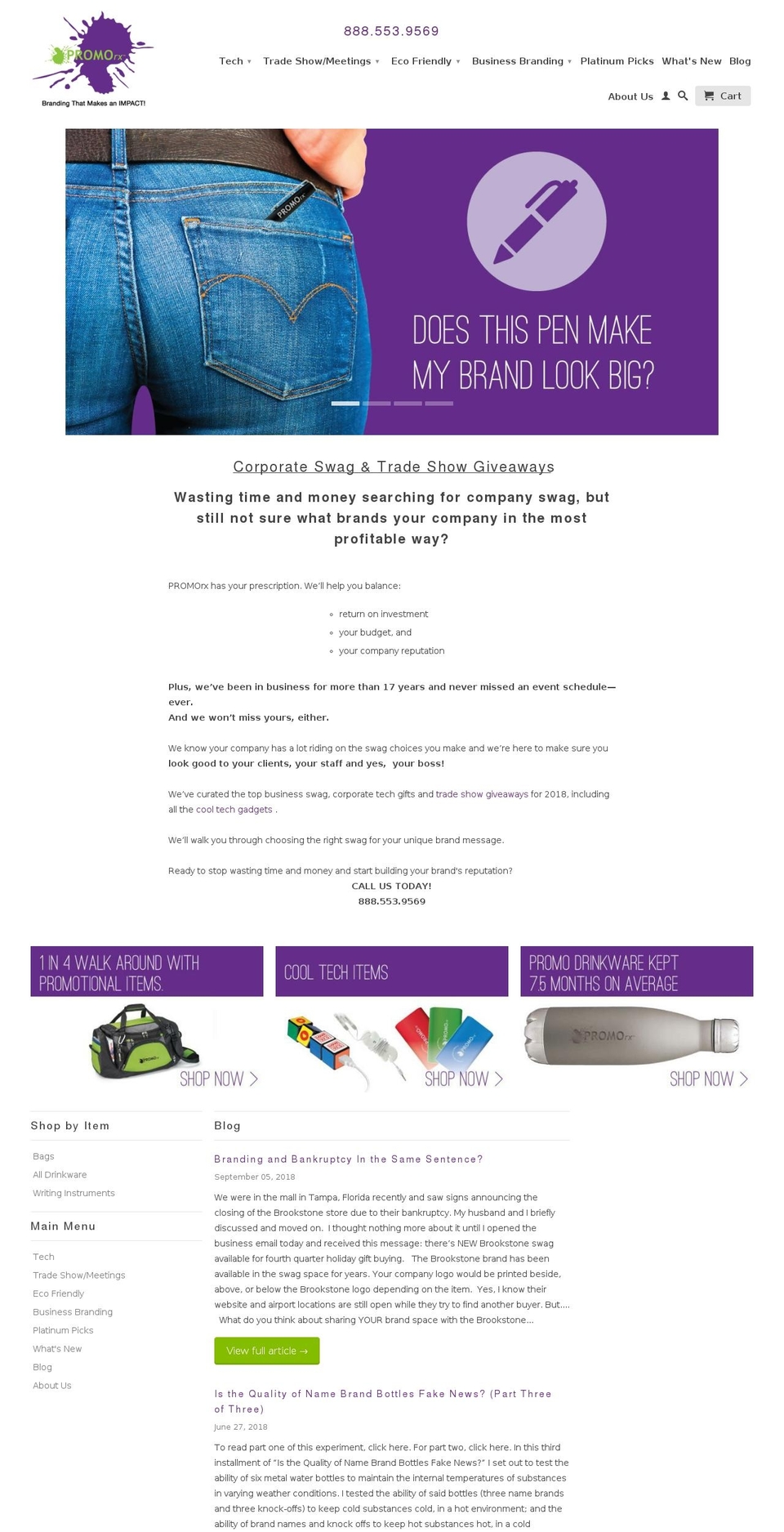 promo-rx.myshopify.com — Shopify storefront screenshot