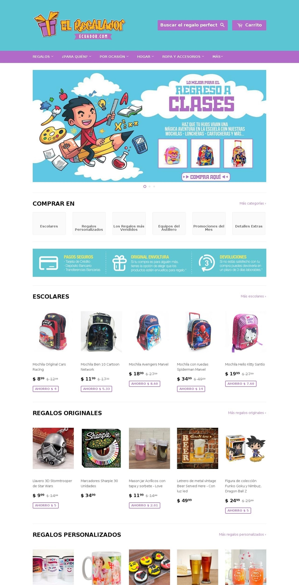 promocionalesec.com — Shopify storefront screenshot