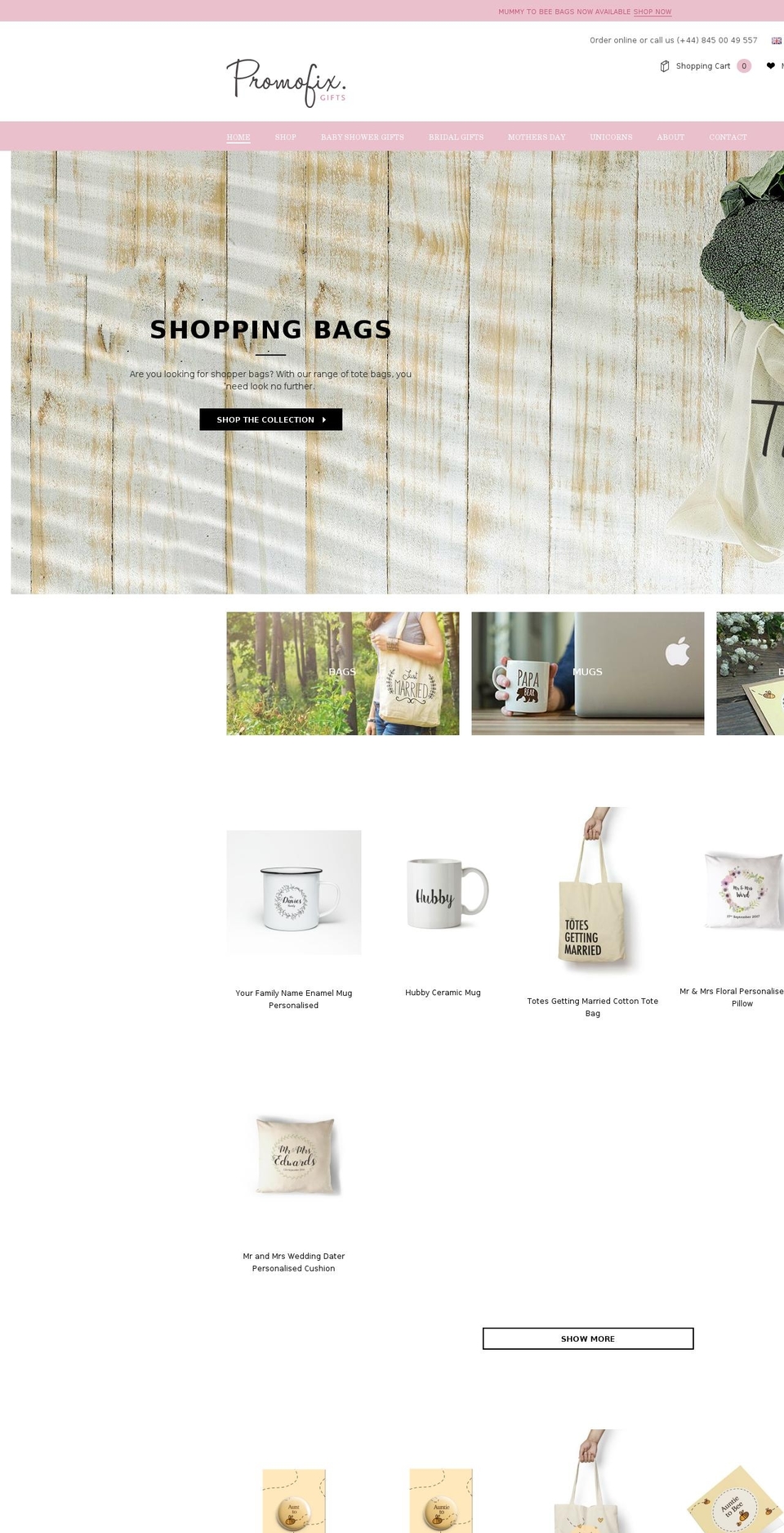 promofixgifts.com — Shopify storefront screenshot
