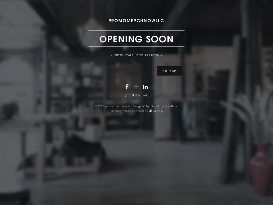 promomerchnow.com shopify website screenshot