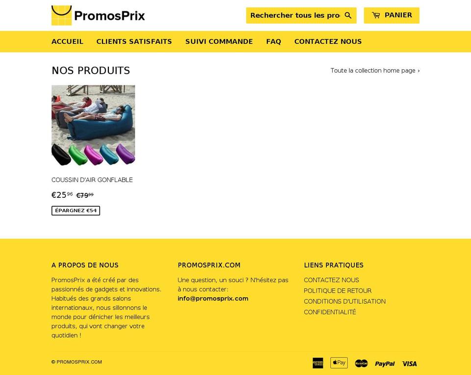 promosprix.com — Shopify storefront screenshot