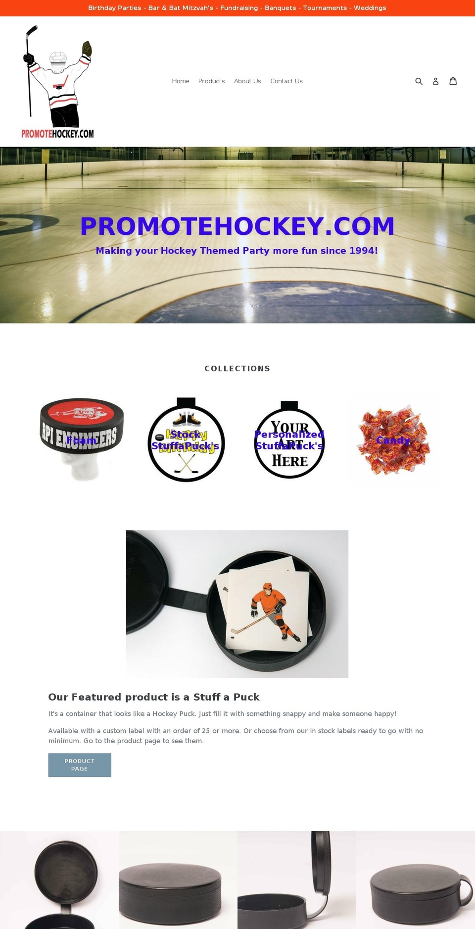 promotehockey.com shopify website screenshot