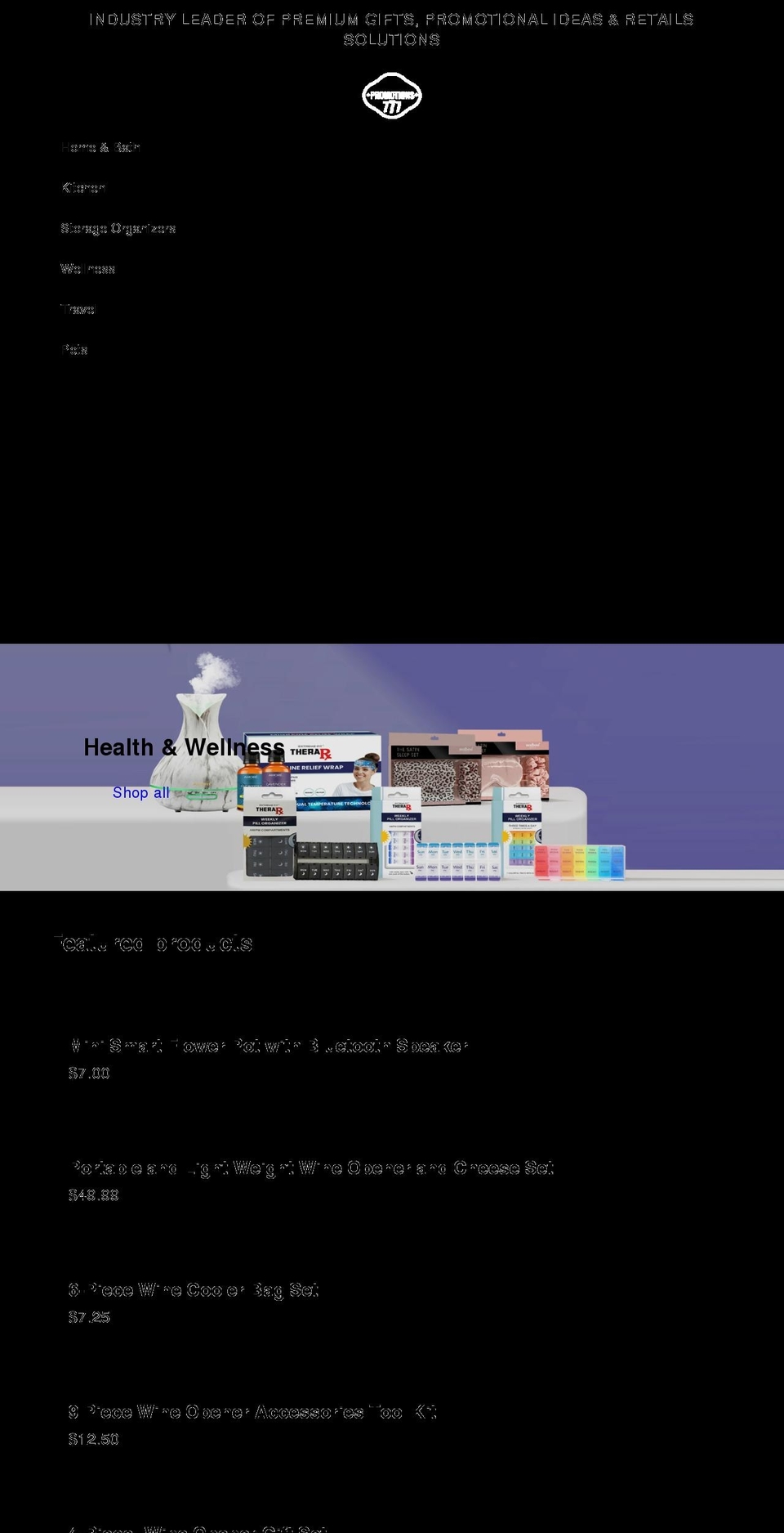 promotions777.com shopify website screenshot