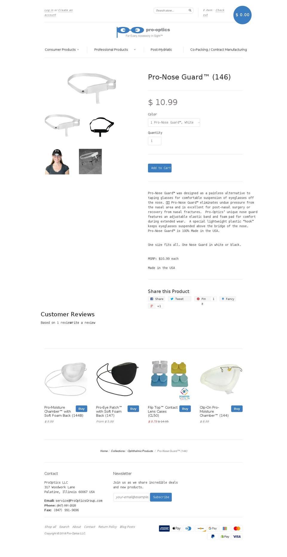 pronoseguard.com shopify website screenshot