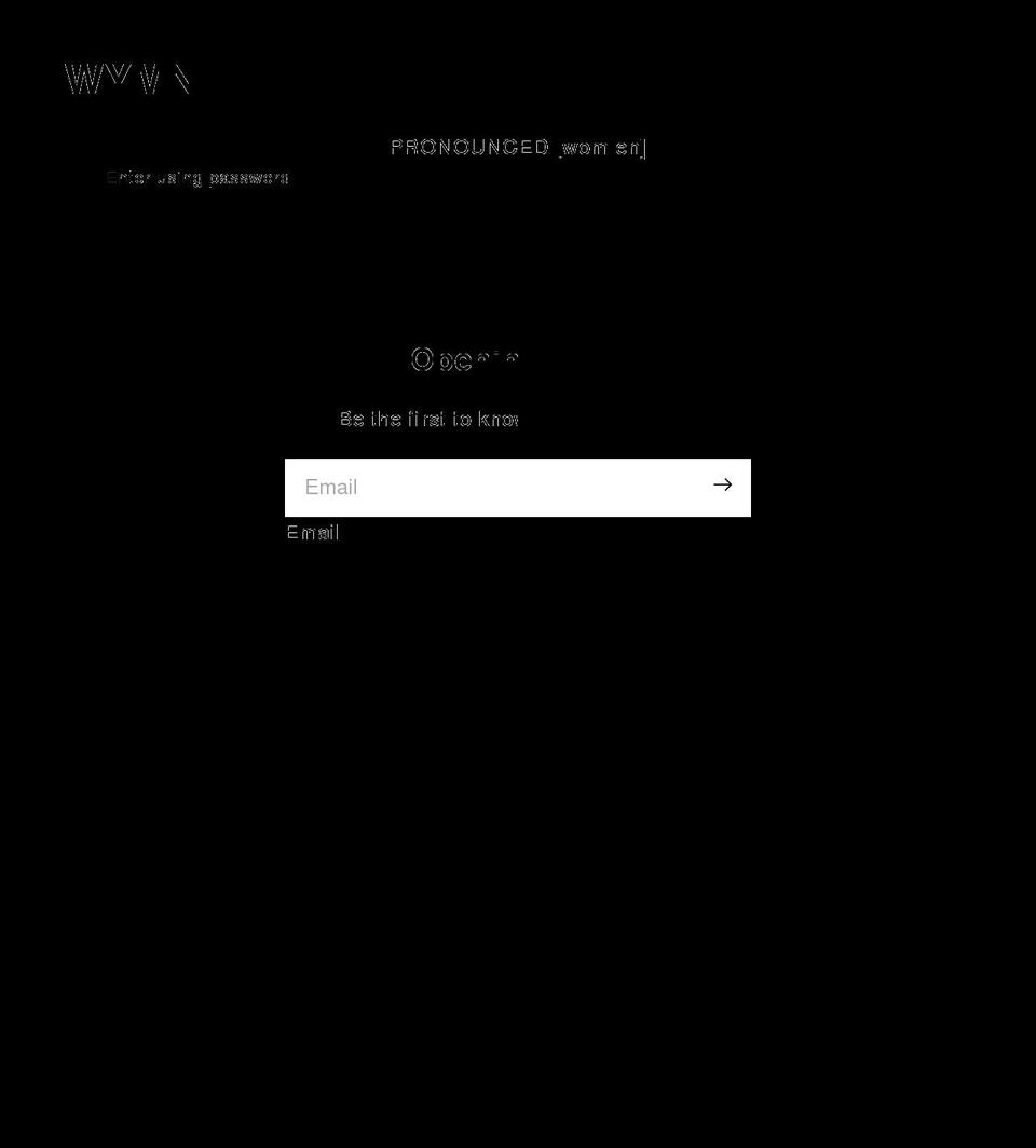 pronouncedwomen.com shopify website screenshot