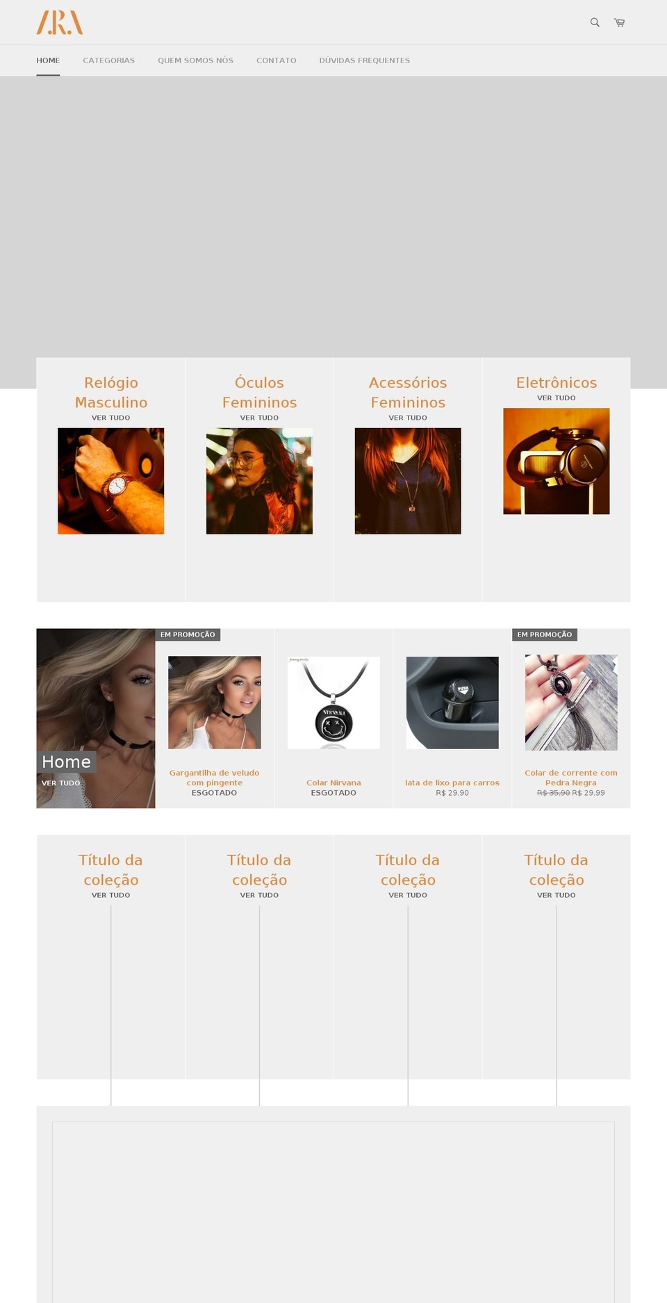prontaprasairestilo.com — Shopify storefront screenshot