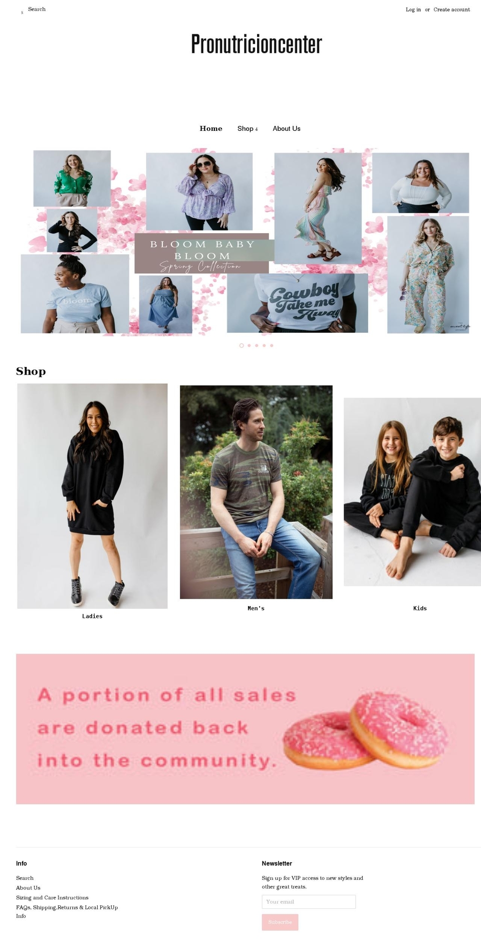 pronutricioncenter.com shopify website screenshot