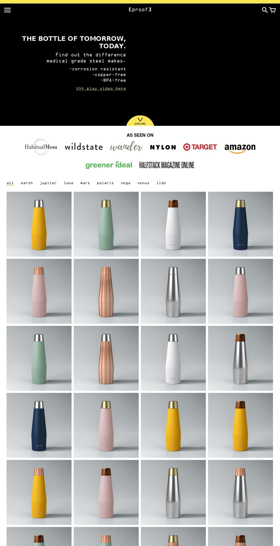 proofexists.com — Shopify storefront screenshot