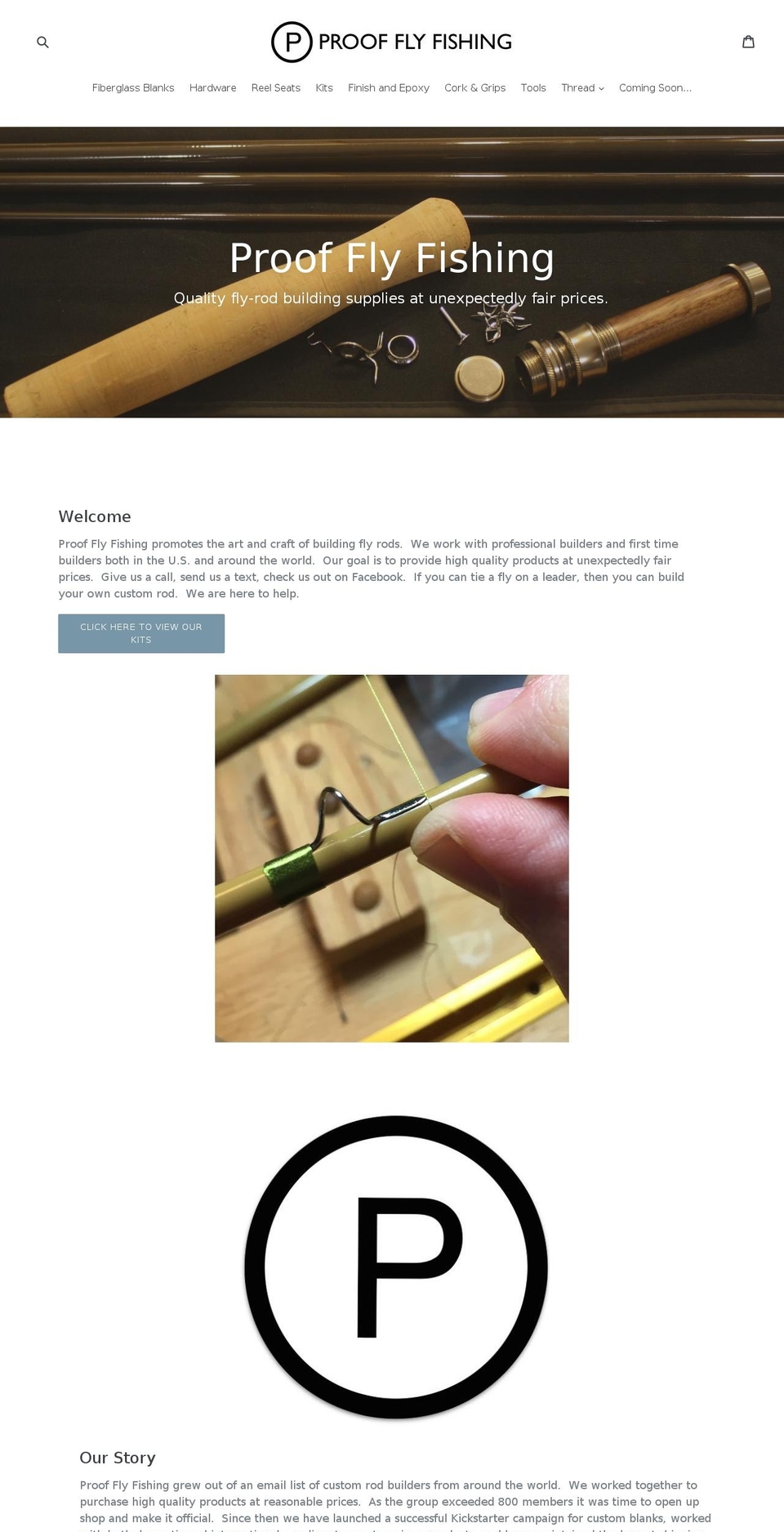 proofflyfishing.com shopify website screenshot