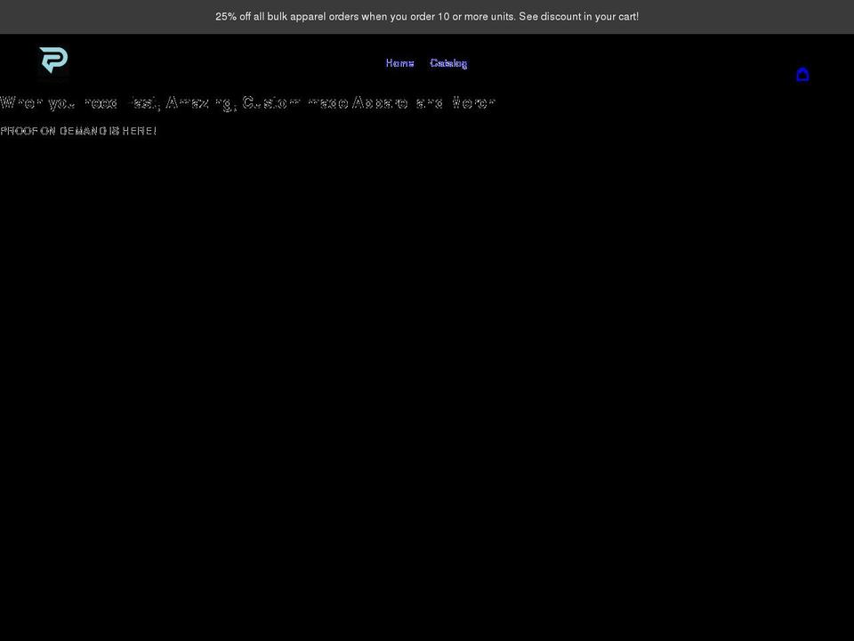 proofondemand.com shopify website screenshot