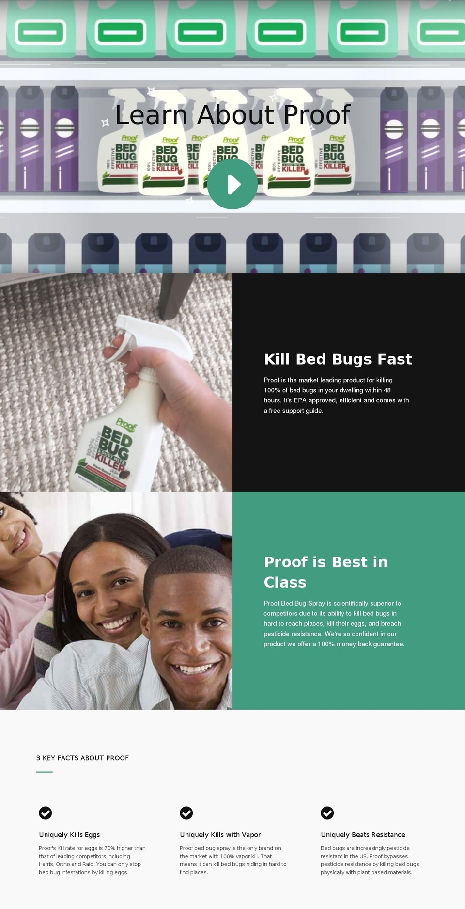 proofvbugs.com — Shopify storefront screenshot