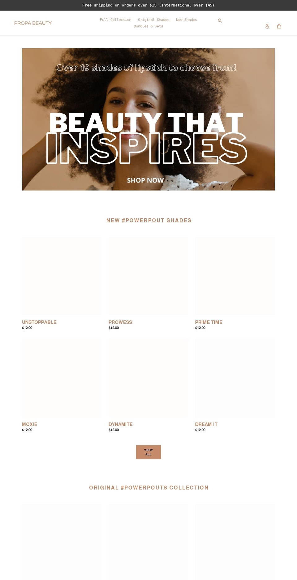 propabeauty.com shopify website screenshot