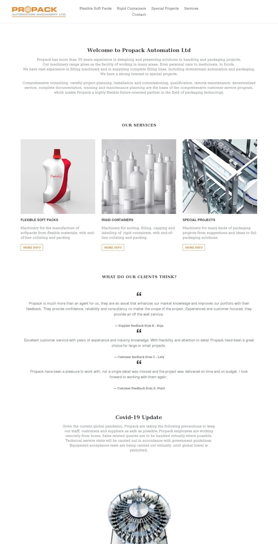 propack.co.uk shopify website screenshot