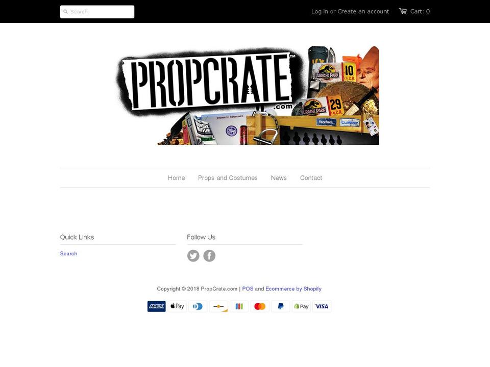 propcrate.com — Shopify storefront screenshot