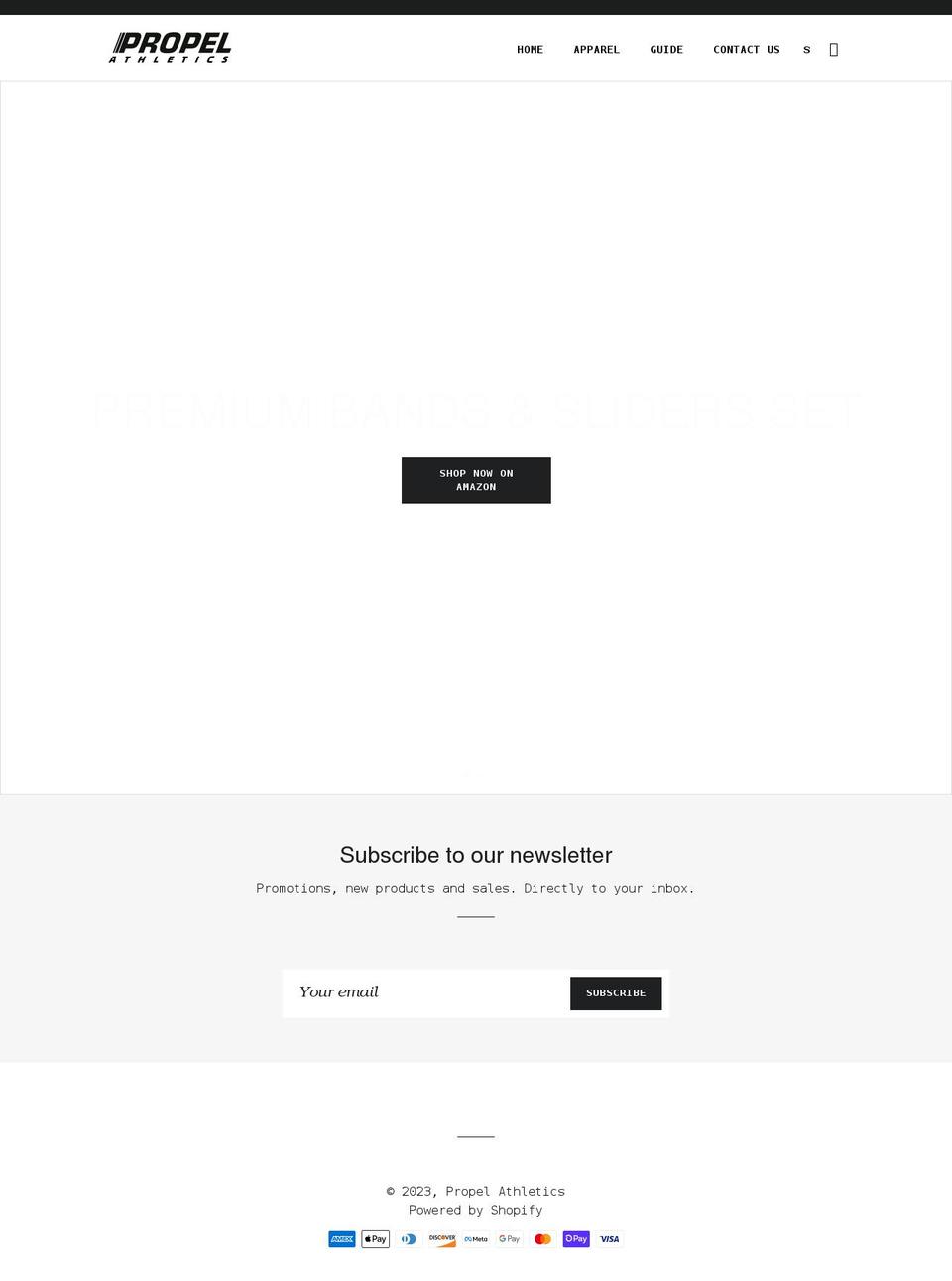 propelgoods.com shopify website screenshot