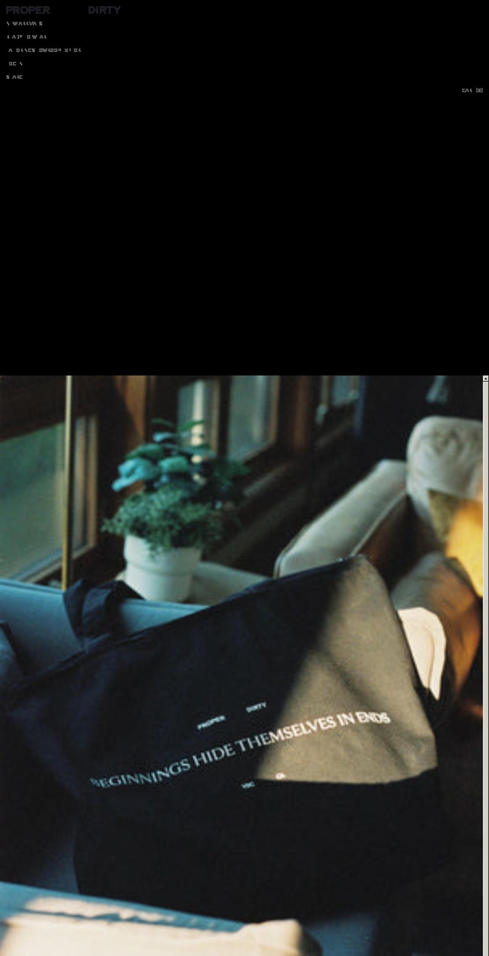 properdirty.com shopify website screenshot