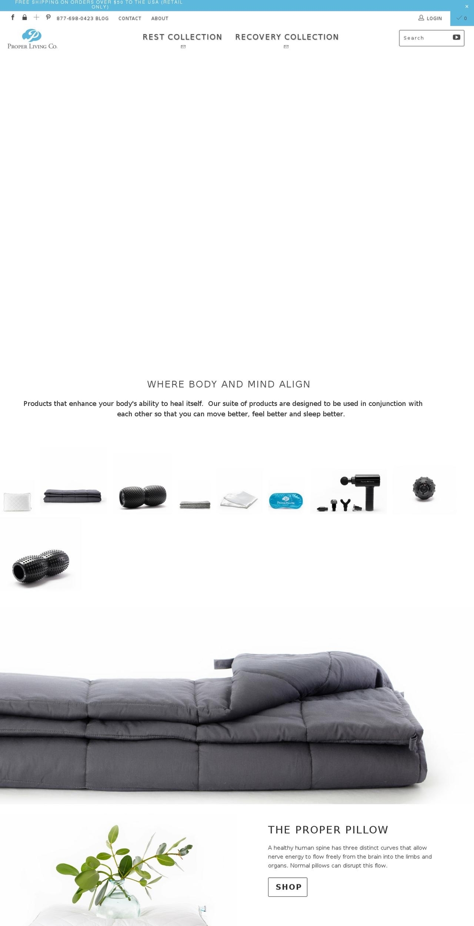 New Copy Template MG Shopify theme site example properfoamroller.com