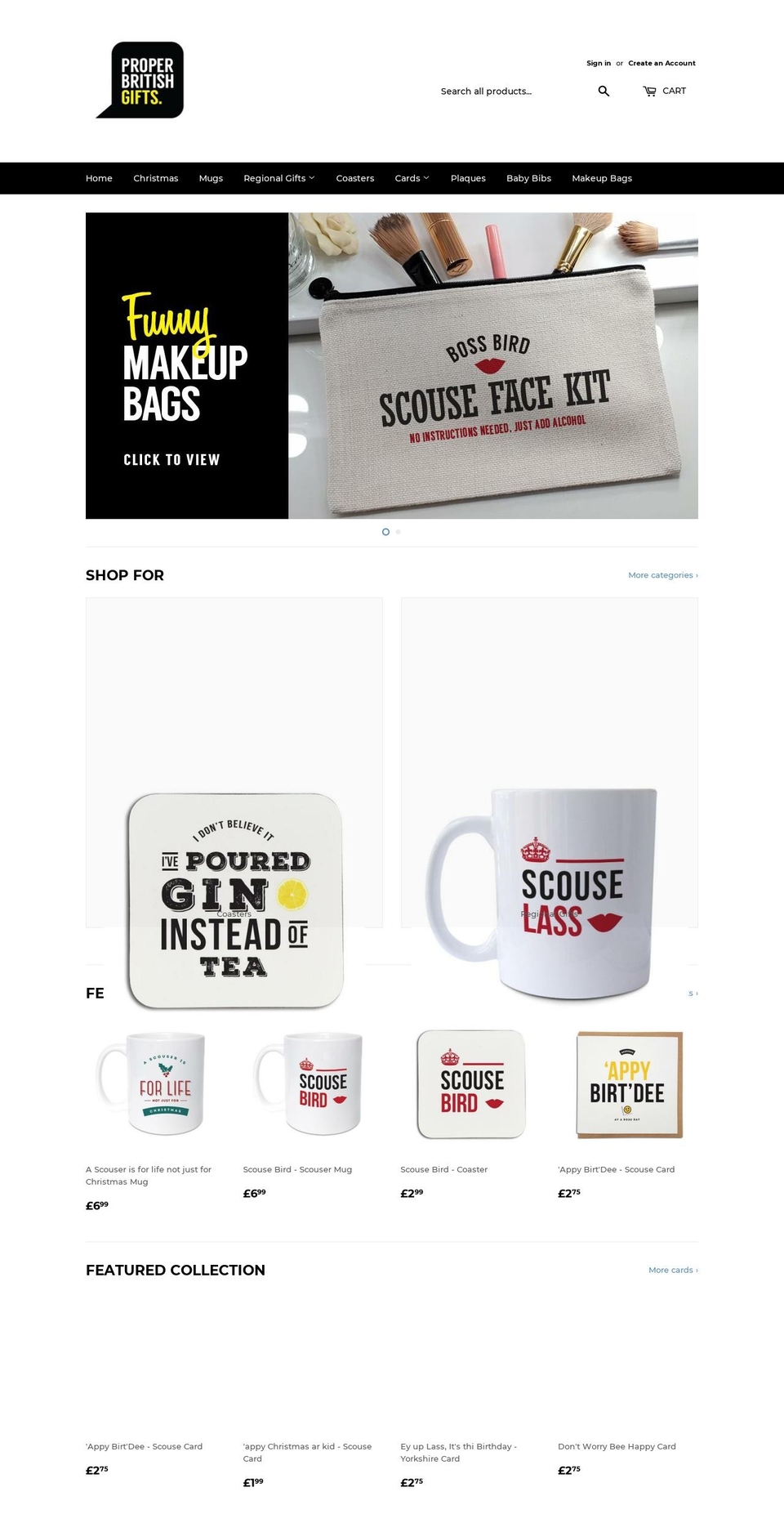 propermugs.co.uk shopify website screenshot