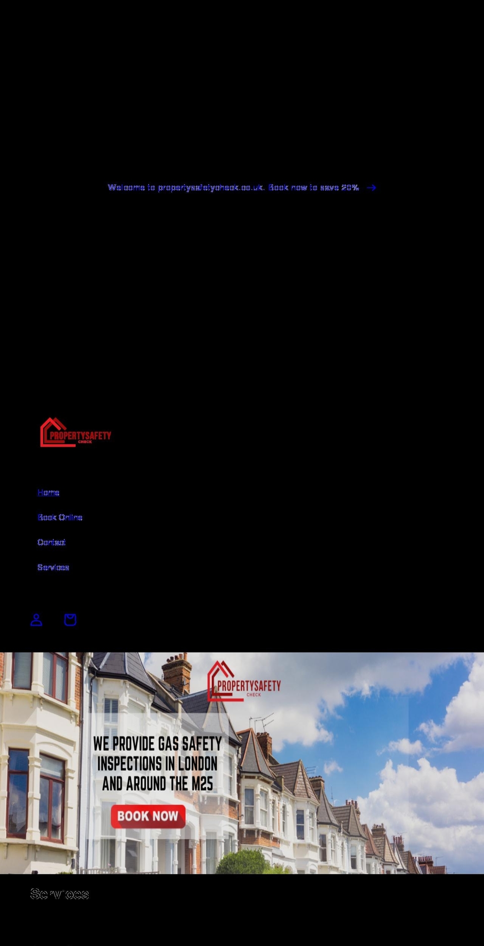 propertysafetycheck.co.uk shopify website screenshot