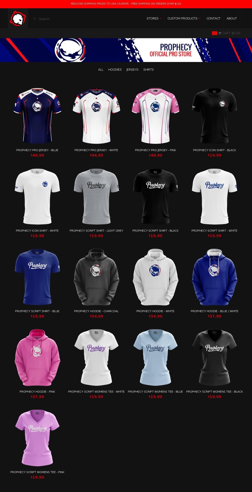 prophlife.com shopify website screenshot