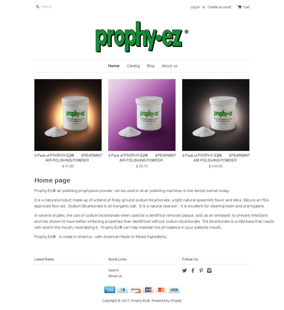 prophyez.com shopify website screenshot