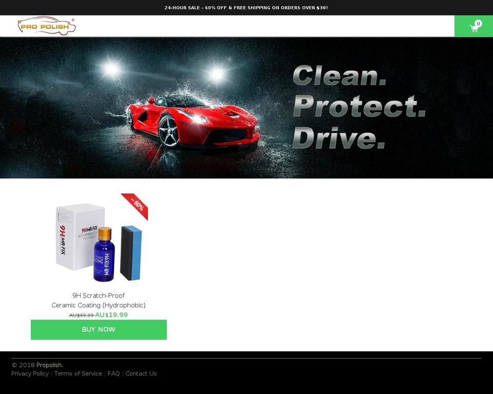 propolish.co shopify website screenshot