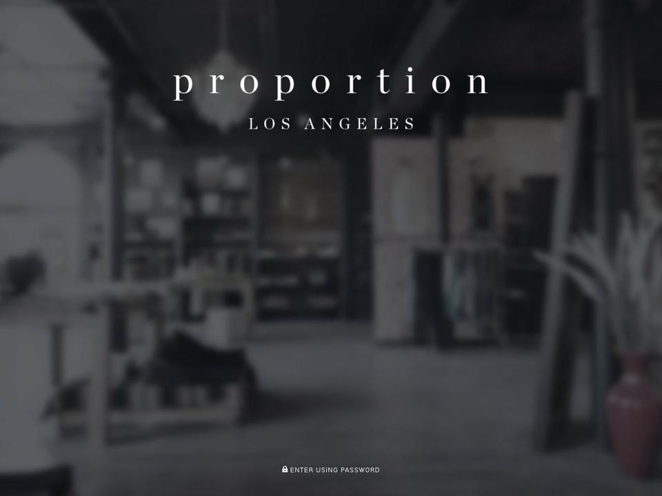 proportionclothing.com — Shopify storefront screenshot