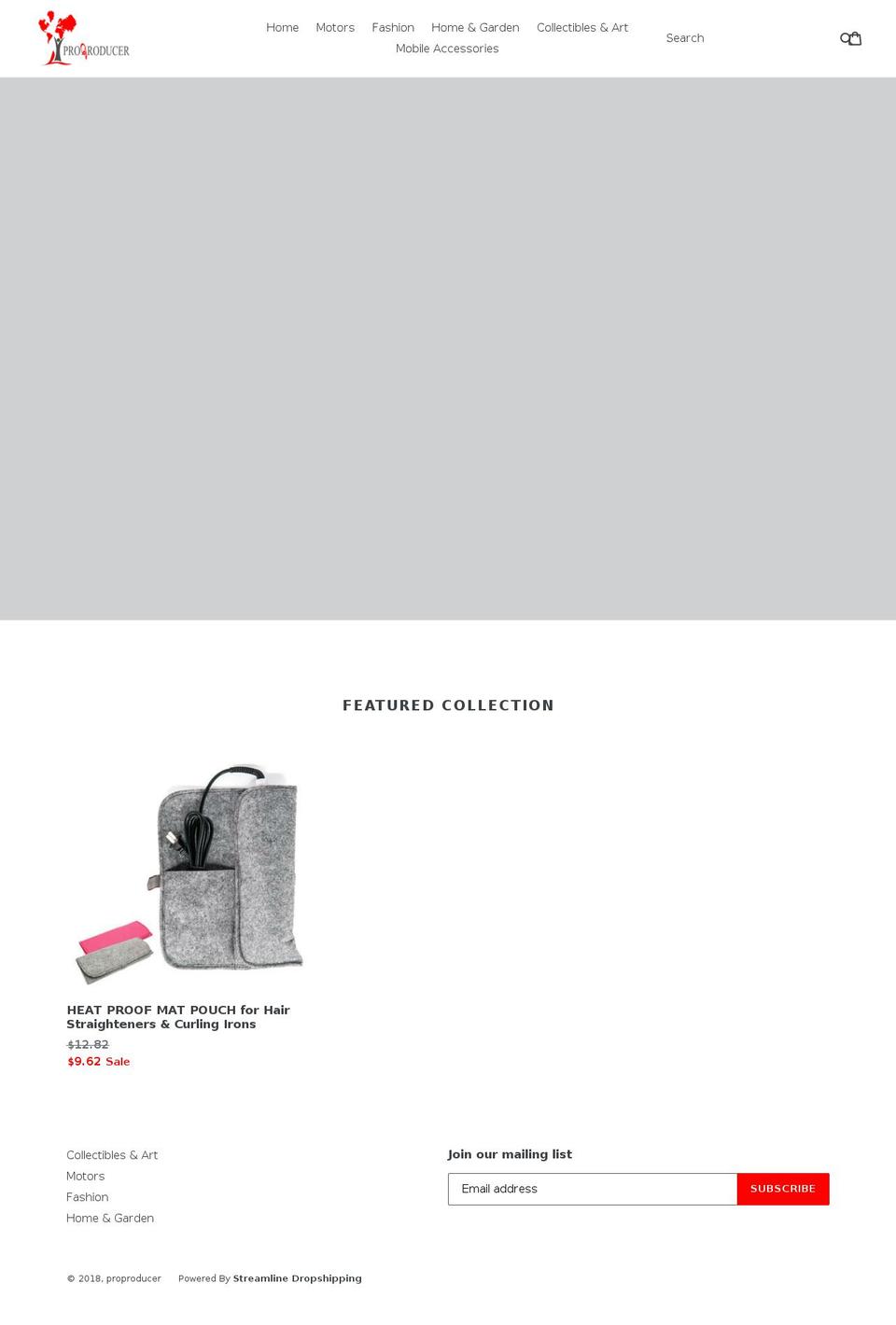 proproducer.com.au shopify website screenshot