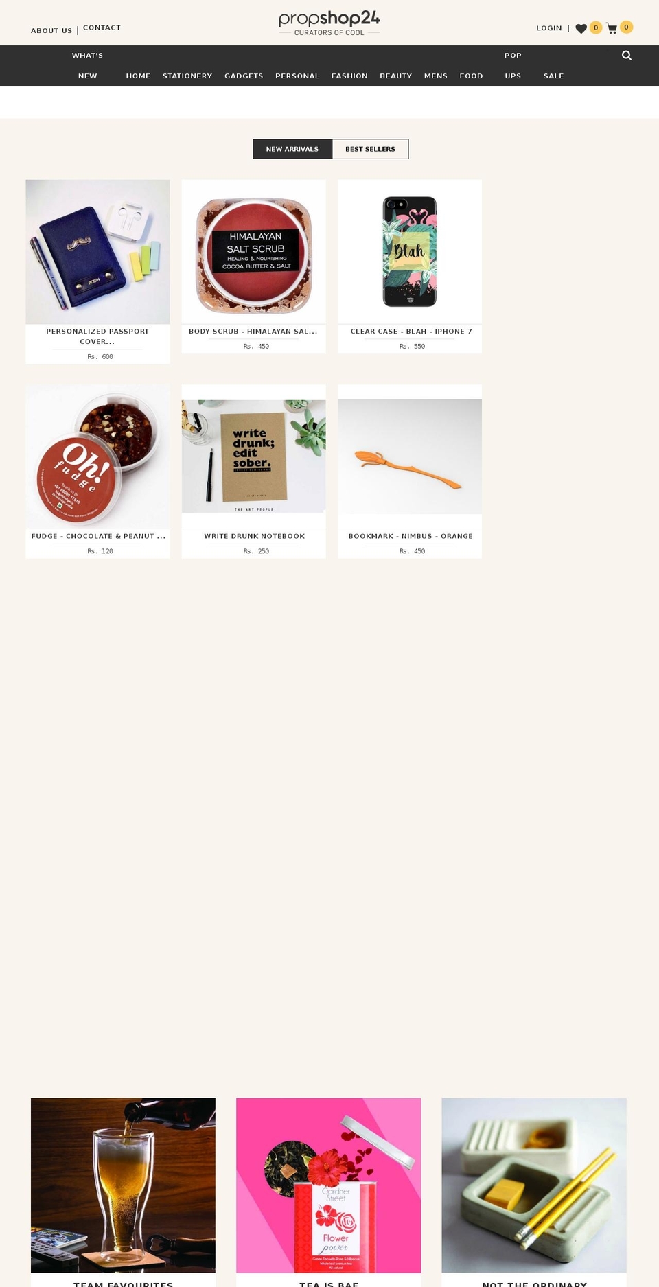 propshop24.in shopify website screenshot