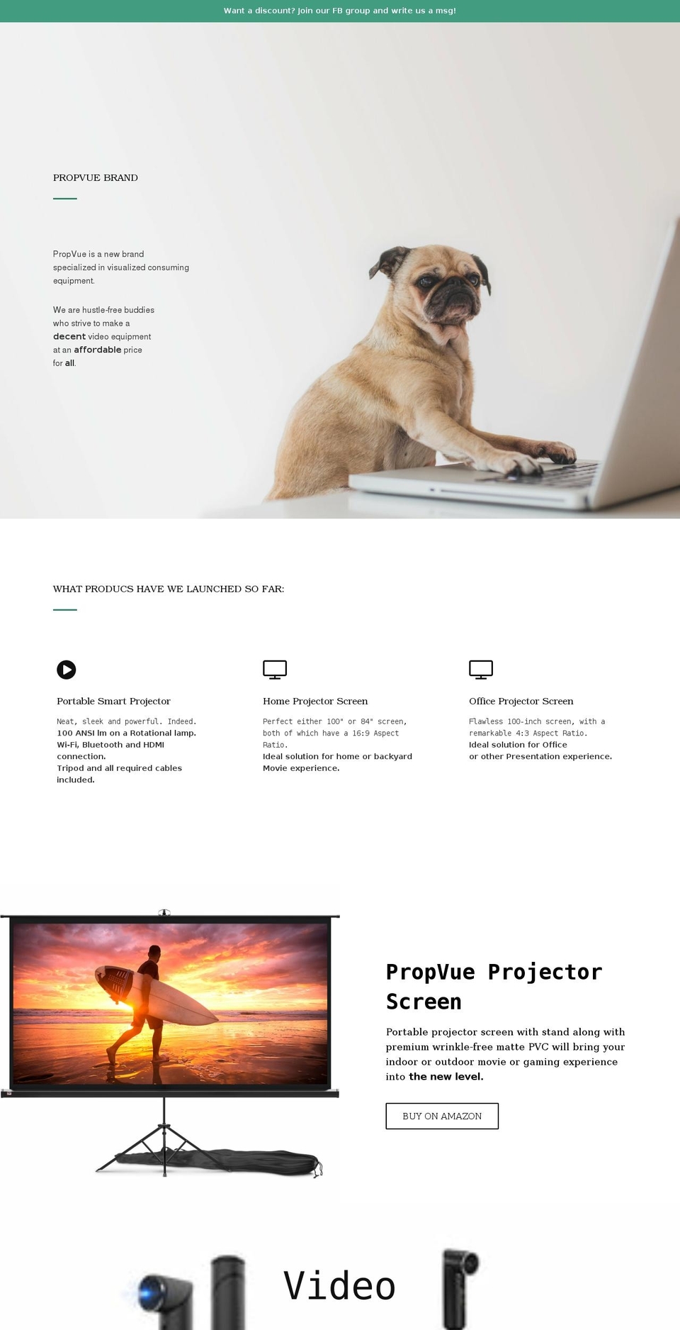 propvuebrand.com — Shopify storefront screenshot