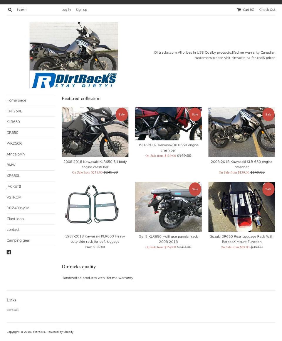 proracks.ca shopify website screenshot