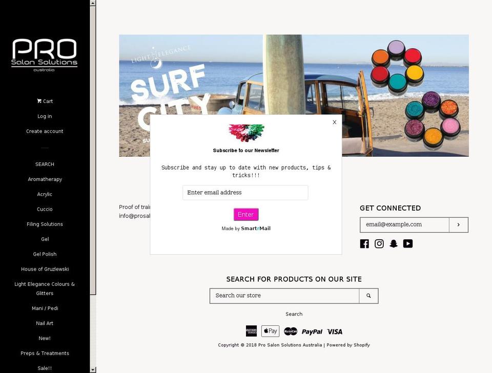 pop -- WH Shopify theme site example prosalonsolutions.com.au