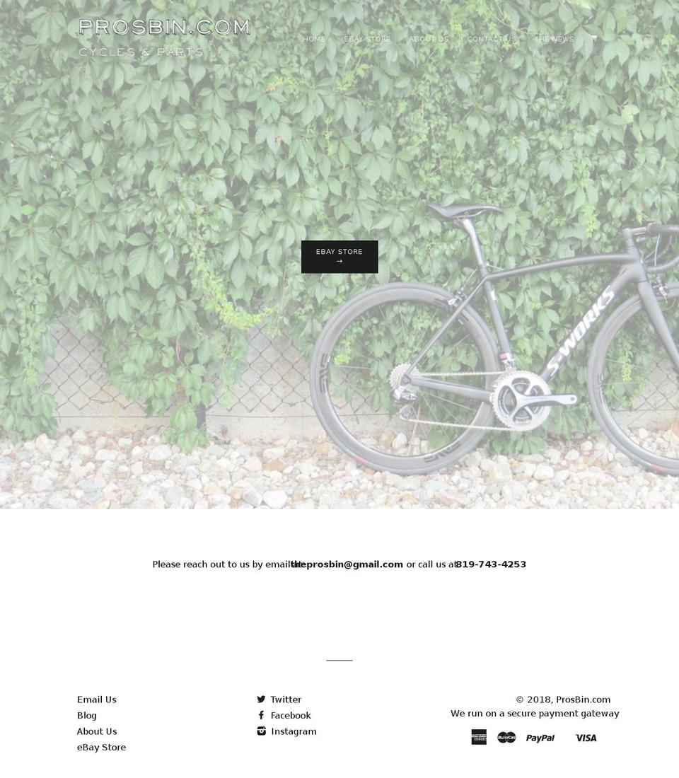 ProsBin.com - May 2015 Shopify theme site example prosbin.com