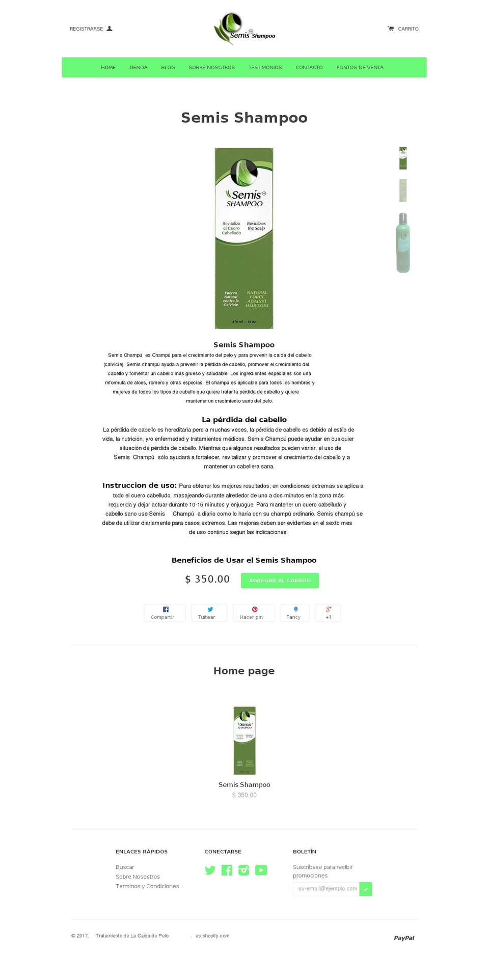 prosemis.com shopify website screenshot