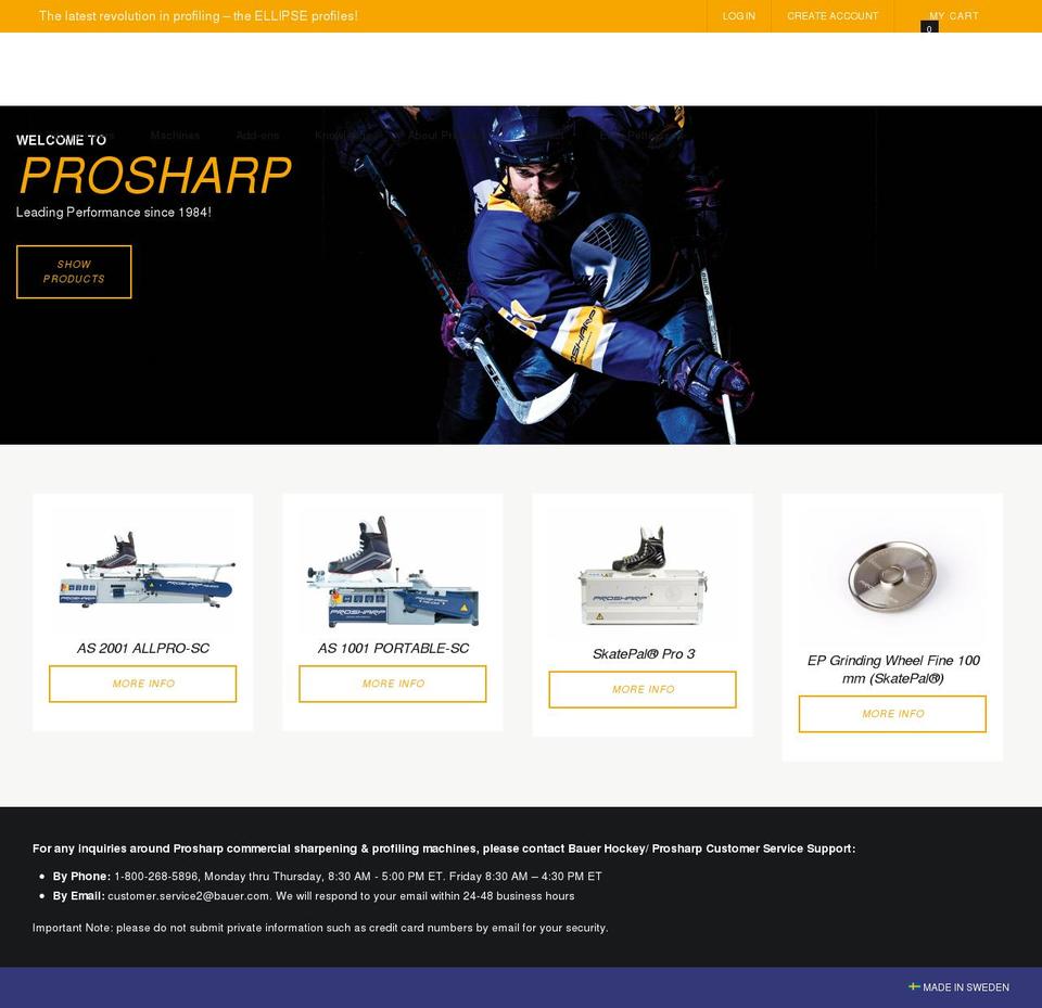 Prosharp Shopify theme site example prosharp.us