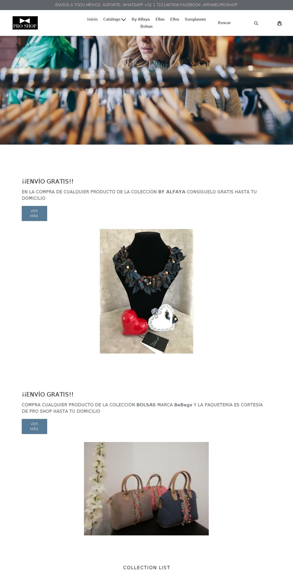 proshopmx.com — Shopify storefront screenshot