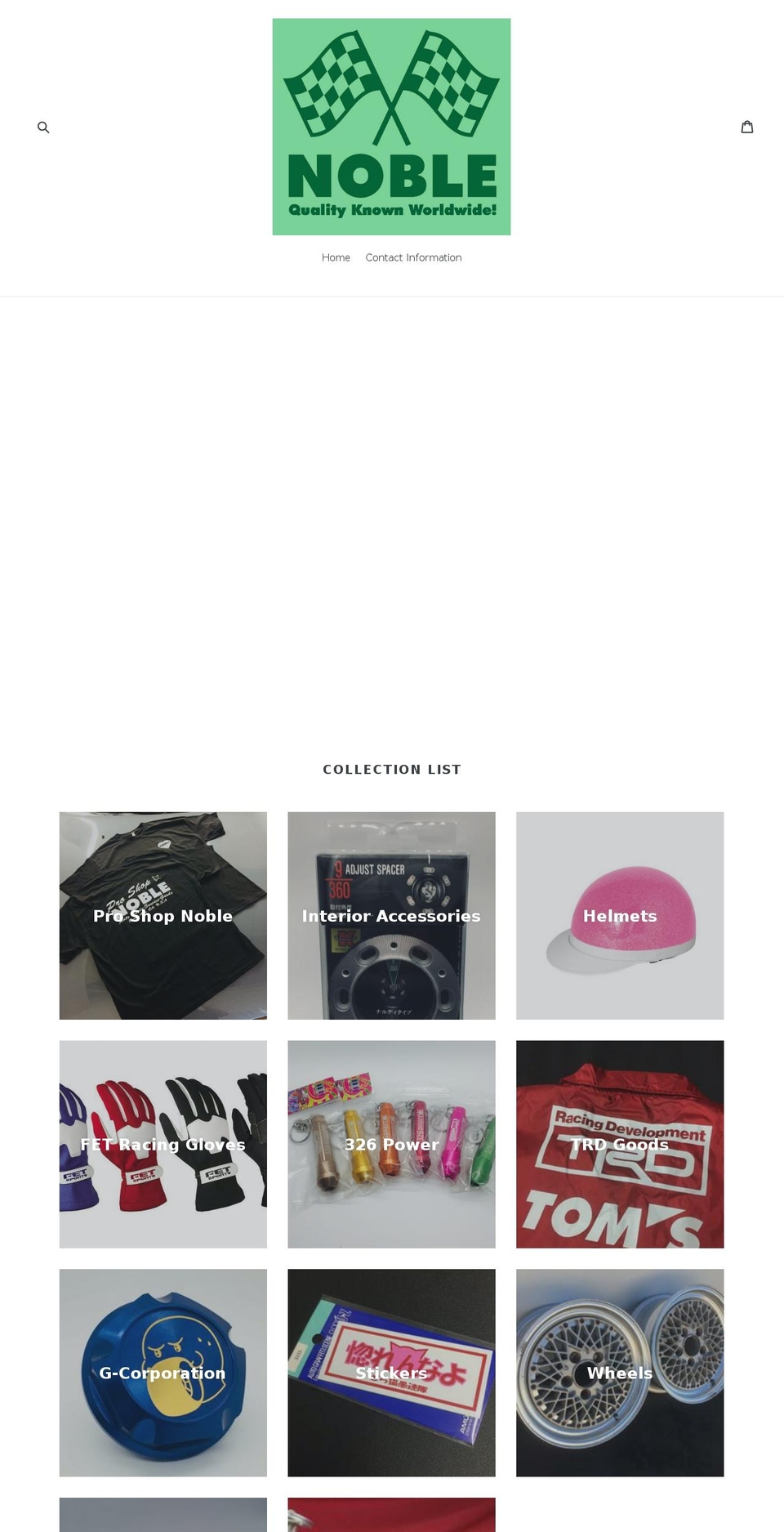 proshopnoble.com — Shopify storefront screenshot