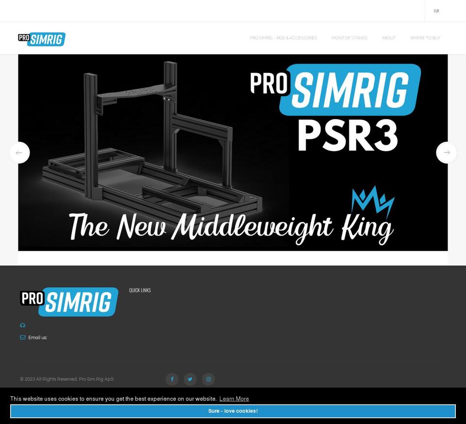 prosimrig.com shopify website screenshot