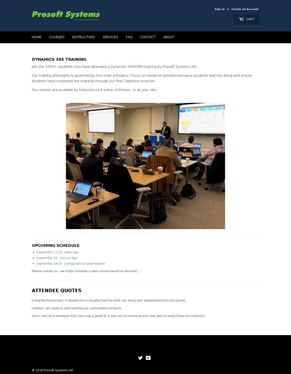 prosoft-sys.net shopify website screenshot