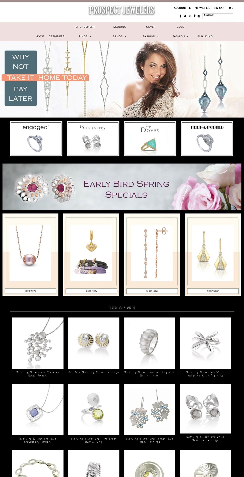 prospectjewelersct.com shopify website screenshot