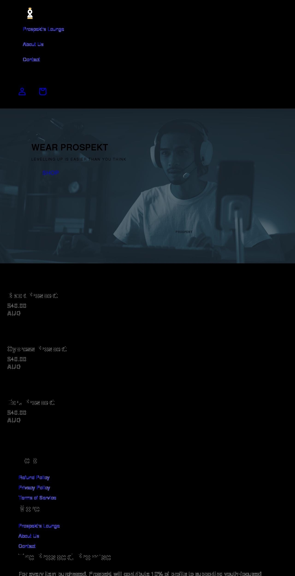 prospekt.co shopify website screenshot