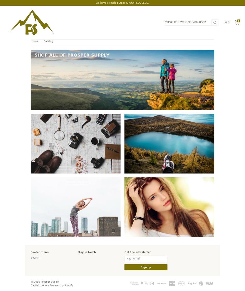 prospersupply.com — Shopify storefront screenshot