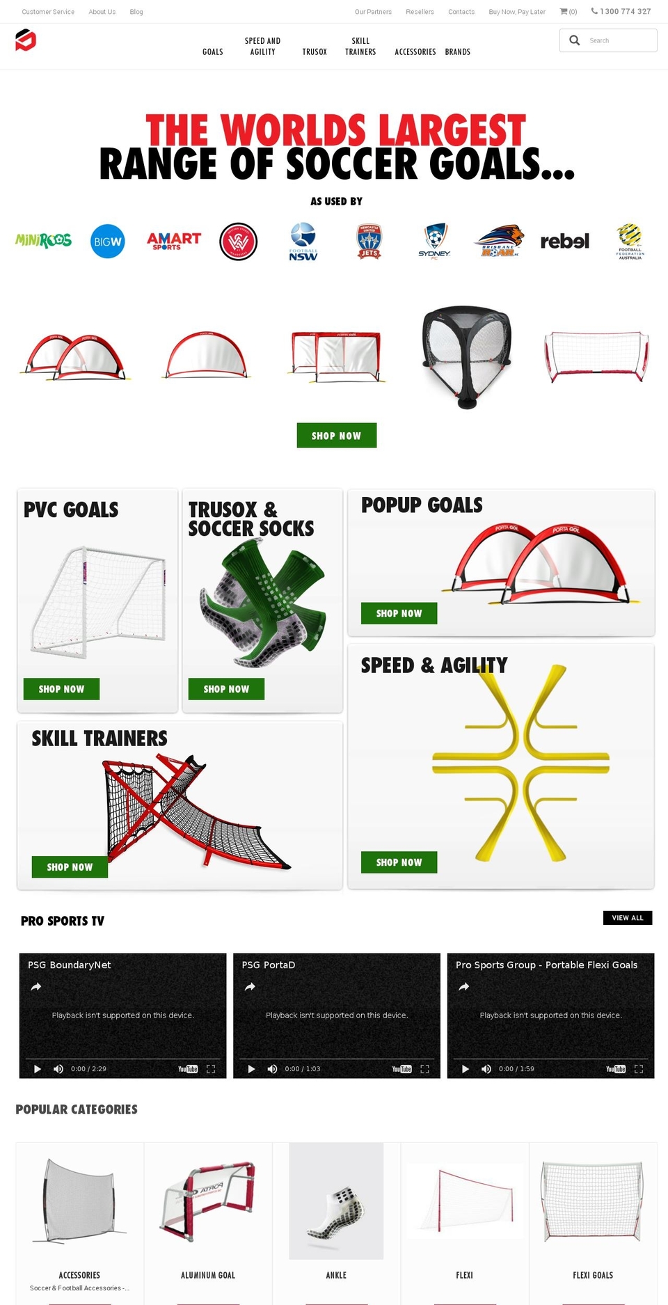 prosportsgroup.com.au shopify website screenshot